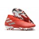 Crampons Nouveaux adidas Nemeziz 19+ FG Rouge Argent