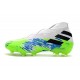 Crampons Nouveaux adidas Nemeziz 19+ FG Blanc Vert Bleu