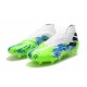 Crampons Nouveaux adidas Nemeziz 19+ FG Blanc Vert Bleu