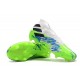 Crampons Nouveaux adidas Nemeziz 19+ FG Blanc Vert Bleu