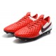 Chaussure Nike Tiempo Legend VIII Elite FG Rouge Blanc Noir