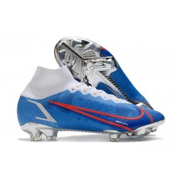 Nike Mercurial Superfly 8 Elite FG Chaussure Bleu Rouge