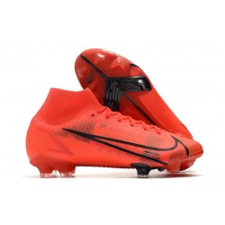 Nike Mercurial Superfly 8 Elite FG Chaussure Rouge Noir