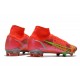 Nike Mercurial Superfly 8 Elite FG Chaussure Rubis Argent Metallique