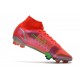 Nike Mercurial Superfly 8 Elite FG Chaussure Rubis Argent Metallique