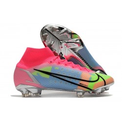 Nike Mercurial Superfly 8 Elite FG Chaussure Rosa Bleu Volt