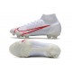 Nike Mercurial Superfly 8 Elite FG Chaussure Blanc Rouge