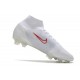 Nike Mercurial Superfly 8 Elite FG Chaussure Blanc Rouge