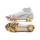 Nike Mercurial Superfly 8 Elite FG Homme Blanc Rose Or