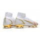 Nike Mercurial Superfly 8 Elite FG Homme Blanc Rose Or