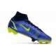 Nike Mercurial Superfly 8 Elite FG Homme Sapphire Volt Bleu