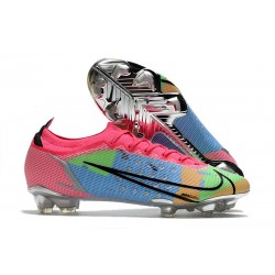 Nike Mercurial Vapor 14 Elite FG Nouveau Rose Bleu Vert