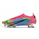 Nike Mercurial Vapor 14 Elite FG Nouveau Rose Bleu Vert
