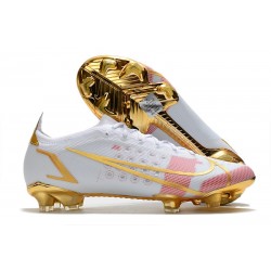 Nike Mercurial Vapor 14 Elite FG Neuf Blanc Rose Or