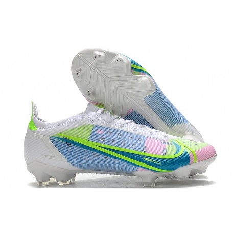 Nike Mercurial Vapor 14 Elite FG Neuf Blanc Bleu Vert
