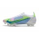 Nike Mercurial Vapor 14 Elite FG Neuf Blanc Bleu Vert