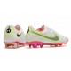 Nike Tiempo Legend 9 Elite Terrain sec Blanc Noir Carmin Rose Explosion