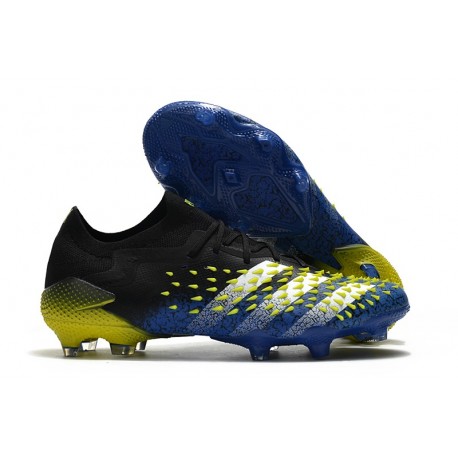adidas Predator Freak.1 Low Terrain sec Bleu Jaune Blanc