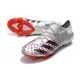 adidas Predator Freak.1 Low Terrain sec Argent Métallique Noir Foncé Equipe Bleu
