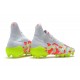 adidas Predator Freak + FG Crampons de Football Blanc Jaune Rose