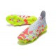 adidas Predator Freak + FG Crampons de Football Blanc Jaune Rose