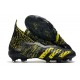 adidas Predator Freak + FG Crampons de Football Noir Jaune