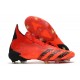adidas Predator Freak + FG Crampons de Football Rouge Noir Rouge Solaire