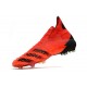 adidas Predator Freak + FG Crampons de Football Rouge Noir Rouge Solaire