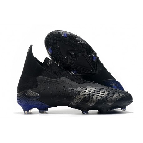 adidas Predator Freak + FG Crampons de Football Noir Acier Métallique Encre Sonic