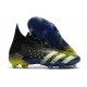 adidas Predator Freak + FG Crampons de Football Bleu Jaune Blanc
