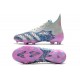 adidas Predator Freak + FG Crampons de Football Argent Gris Rose