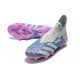 adidas Predator Freak + FG Crampons de Football Argent Gris Rose