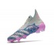 adidas Predator Freak + FG Crampons de Football Argent Gris Rose