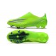 Chaussure de foot adidas X Ghosted + FG Precision To Blur - Vert Violet Jaune