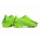 Chaussure de foot adidas X Ghosted + FG Precision To Blur - Vert Violet Jaune