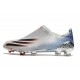 Chaussure de foot adidas X Ghosted + FG Argent Métallique Noir Foncé Ecarlate