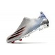 Chaussure de foot adidas X Ghosted + FG Argent Métallique Noir Foncé Ecarlate