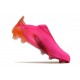 Chaussure de foot adidas X Ghosted + FG Rose Choc Noir Orange