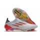 Chaussure de foot Adidas X Speedflow + FG Blanc Acier Métallique Rouge Solaire