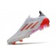 Chaussure de foot Adidas X Speedflow + FG Blanc Acier Métallique Rouge Solaire