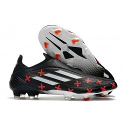 Chaussure de foot Adidas X Speedflow + FG Noir Rouge Blanc