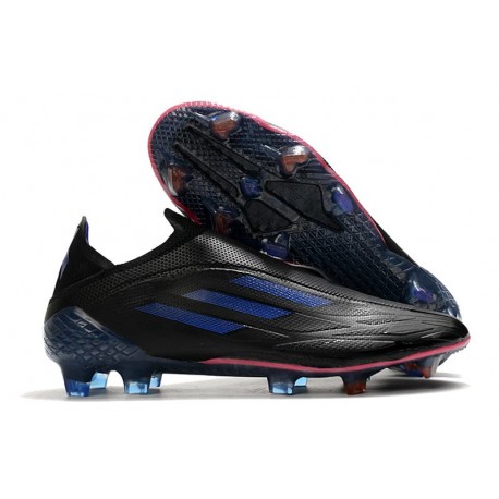 Chaussure foot Adidas X Speedflow + FG Noir Encre Sonic Jaune Solaire