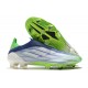 Chaussure de foot Adidas X Speedflow + FG Blanc Bleu Vert