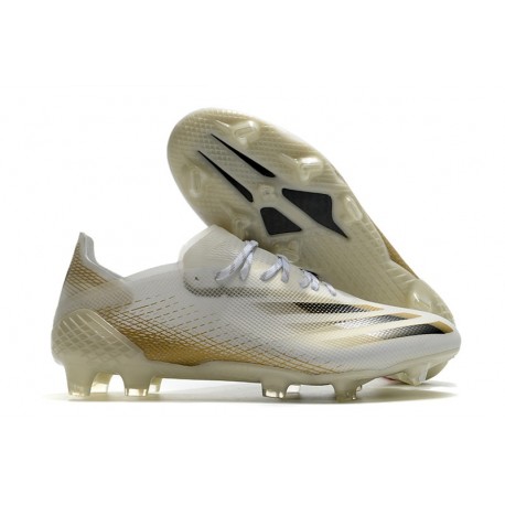 adidas X Ghosted.1 FG Crampon Nouvelle Inflight - Blanc Doré Noir
