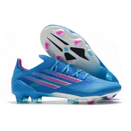 adidas X Speedflow.1 FG Homme Ciel Rose Choc Equipe Blanc