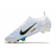 Crampons Nike Mercurial Vapor 14 Elite FG Blanc Noir Bleu