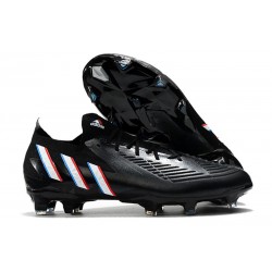 adidas Predator Edge.1 FG Crampons Noir Blanc Rouge Vif