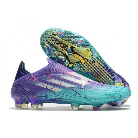 Adidas X Speedflow + FG Violet Rush Argent Métallique Menthe Rush