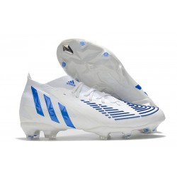 Nouvelles adidas Predator Edge.1 FG Blanc Bleu Hi Res Blanc