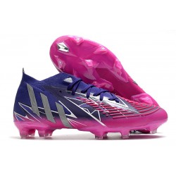 Nouvelles adidas Predator Edge.1 FG Violet Equipe Argent Métallique Rose Choc Equipe